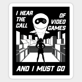 Girl Gamer Video Games Calling Girl Gamers Gift Sticker